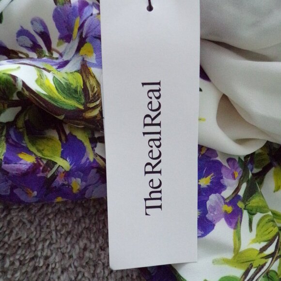 NWOT Dolce & Gabanna y2k Pastel floral SILK mini dress M - Picture 11 of 13